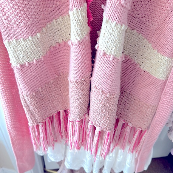 Loveshackfancy Camden Duster Sweater Jacket XS S - Picture 2 of 9